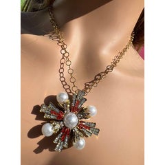 Yves Saint LAURENT Vintage-Halskette mit Anhänger