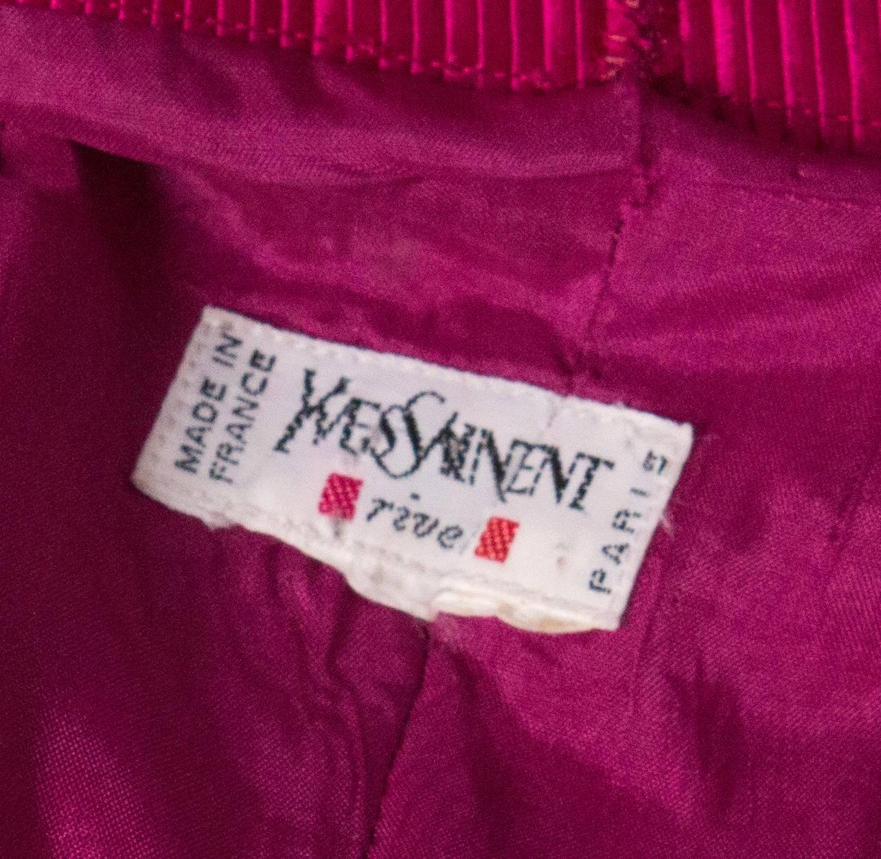 Women's  Vintage Yves Saint Laurent  Pink Skirt For Sale
