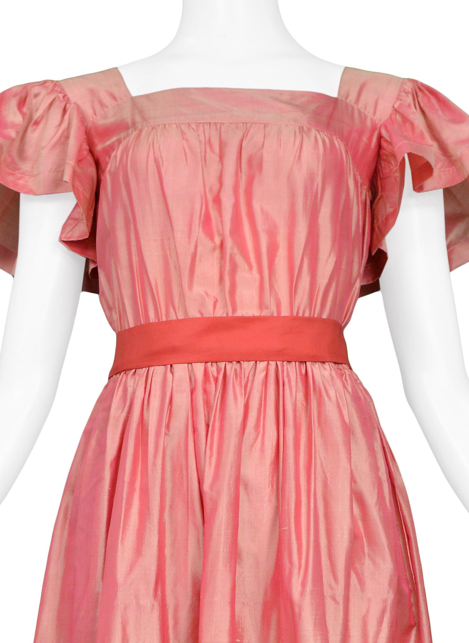 pink taffeta dress