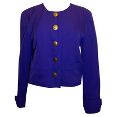 Vintage Yves Saint Laurent Purple Jacket