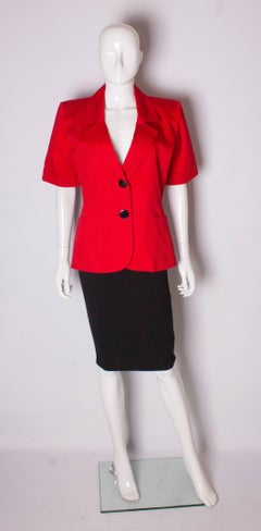 Vintage Yves Saint Laurent Red Jacket