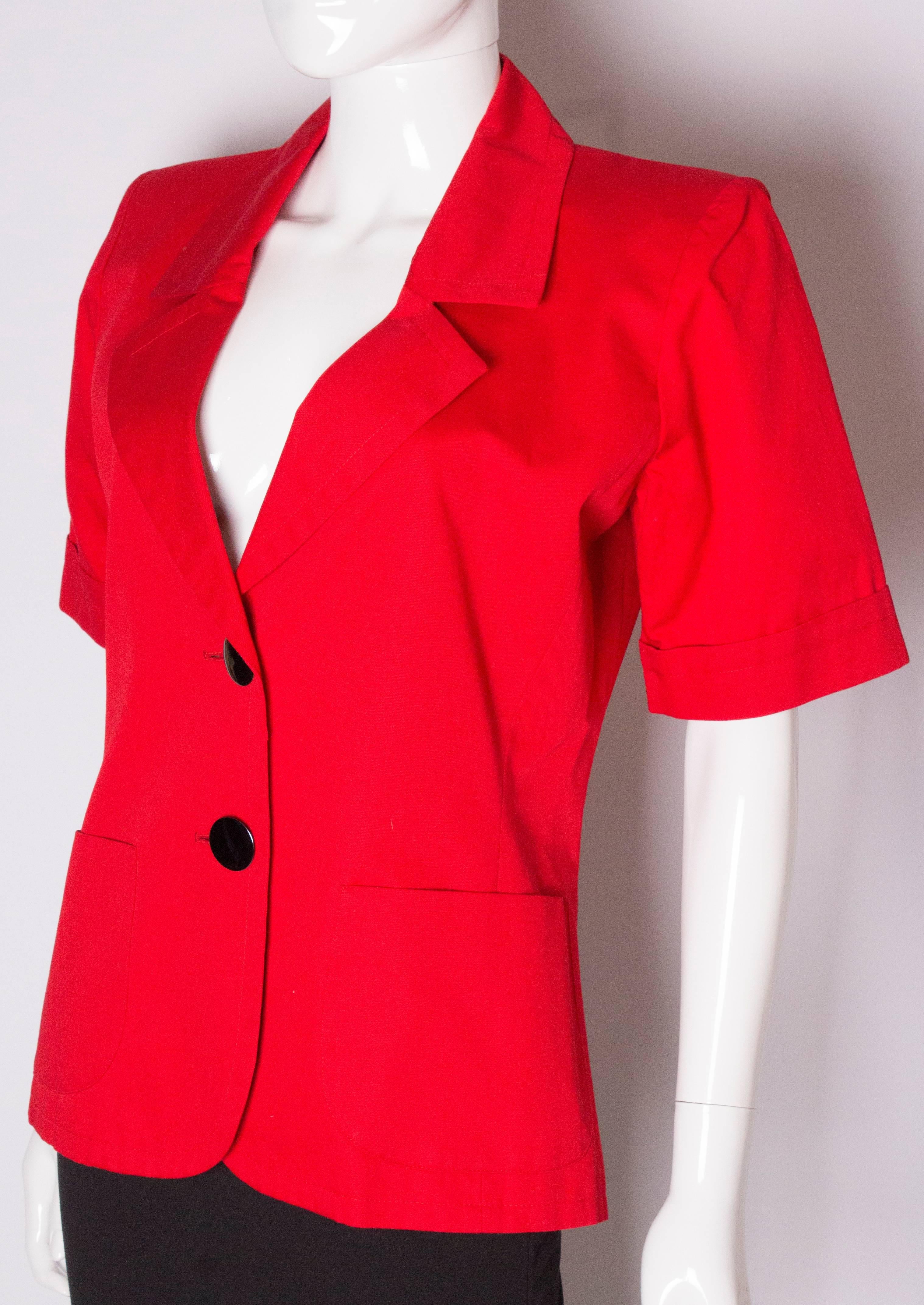 ysl red blazer