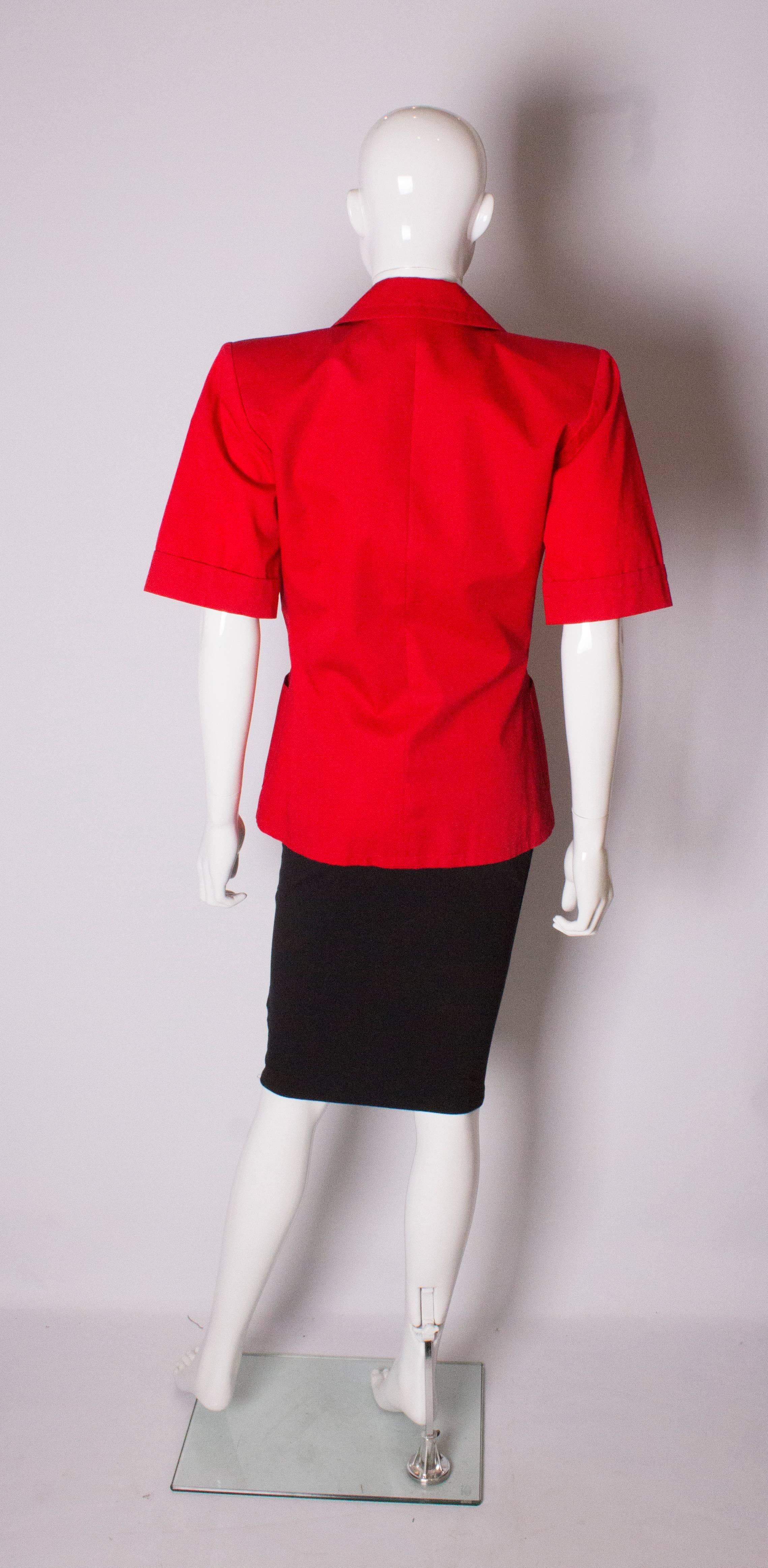 Women's Vintage Yves Saint Laurent Red Jacket For Sale