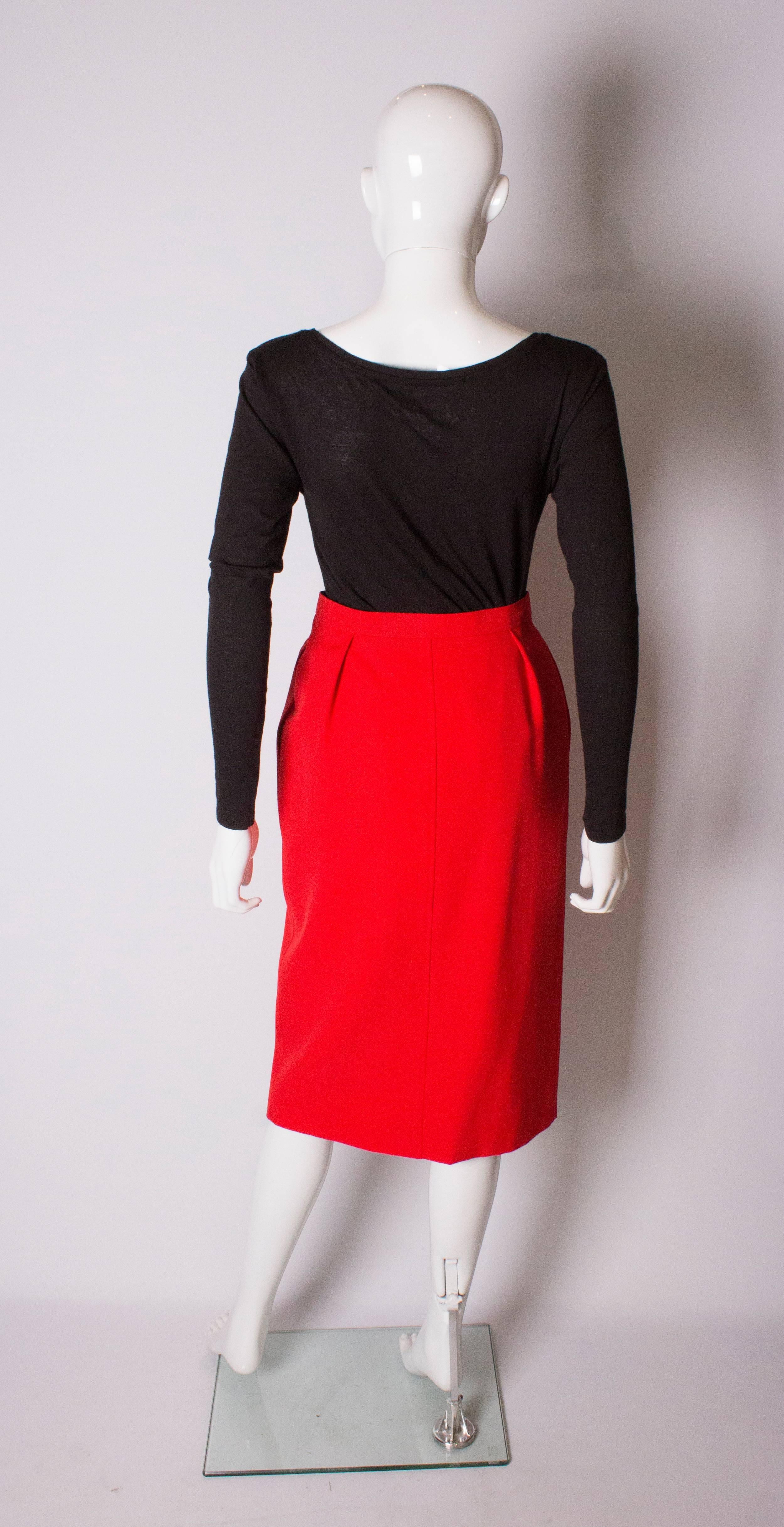 vintage red skirt