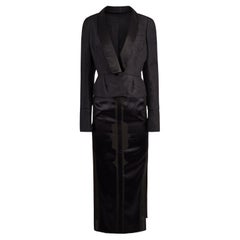 Vintage Yves Saint Laurent Rive Gauche A/W 2004 " Le smoking" Black Co ord Set