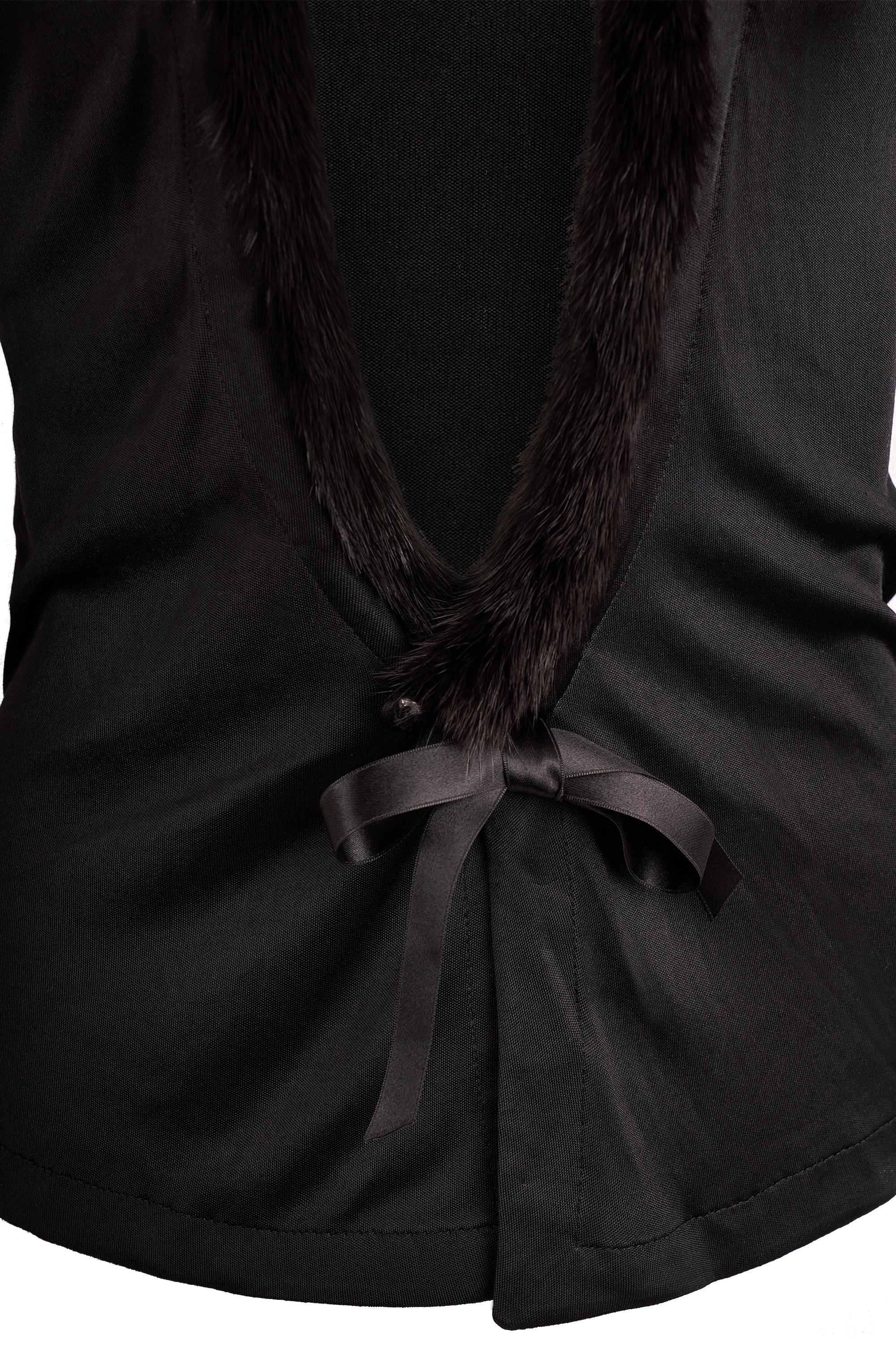 Yves Saint Laurent Rive Gauche A/I 2004, set di abiti in visone, vintage In condizioni ottime in vendita a London, GB