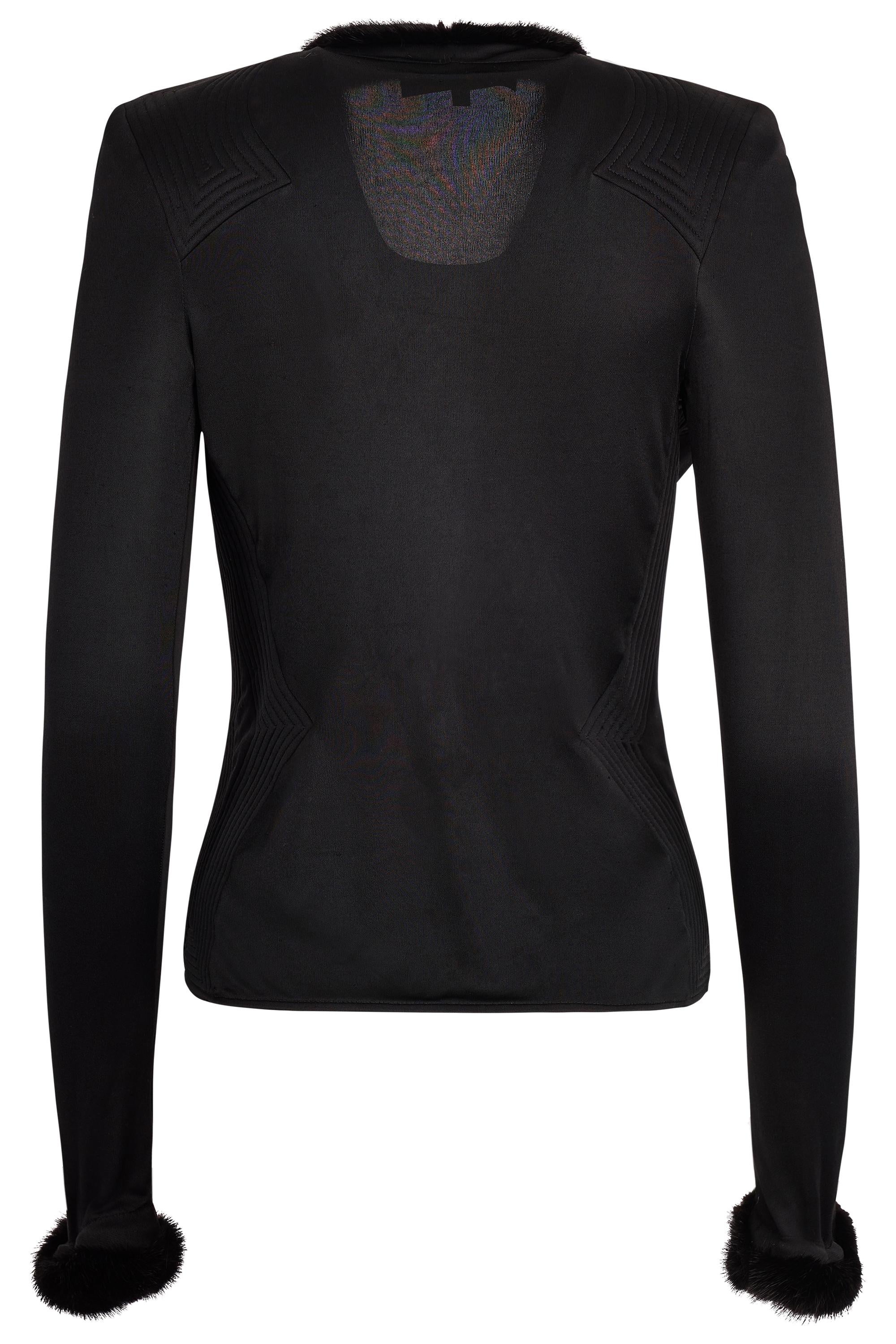 Yves Saint Laurent Rive Gauche A/I 2004, set di abiti in visone, vintage in vendita 2