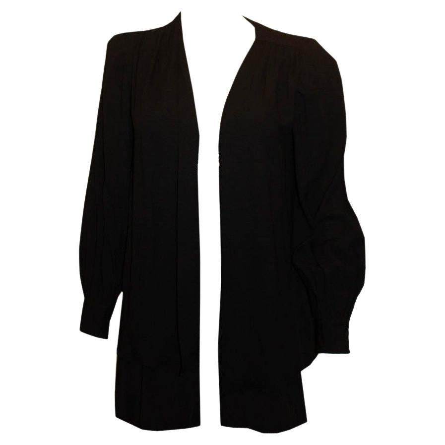Vintage Yves Saint Laurent Rive Gauche Schwarze Vintage-Jacke im Angebot