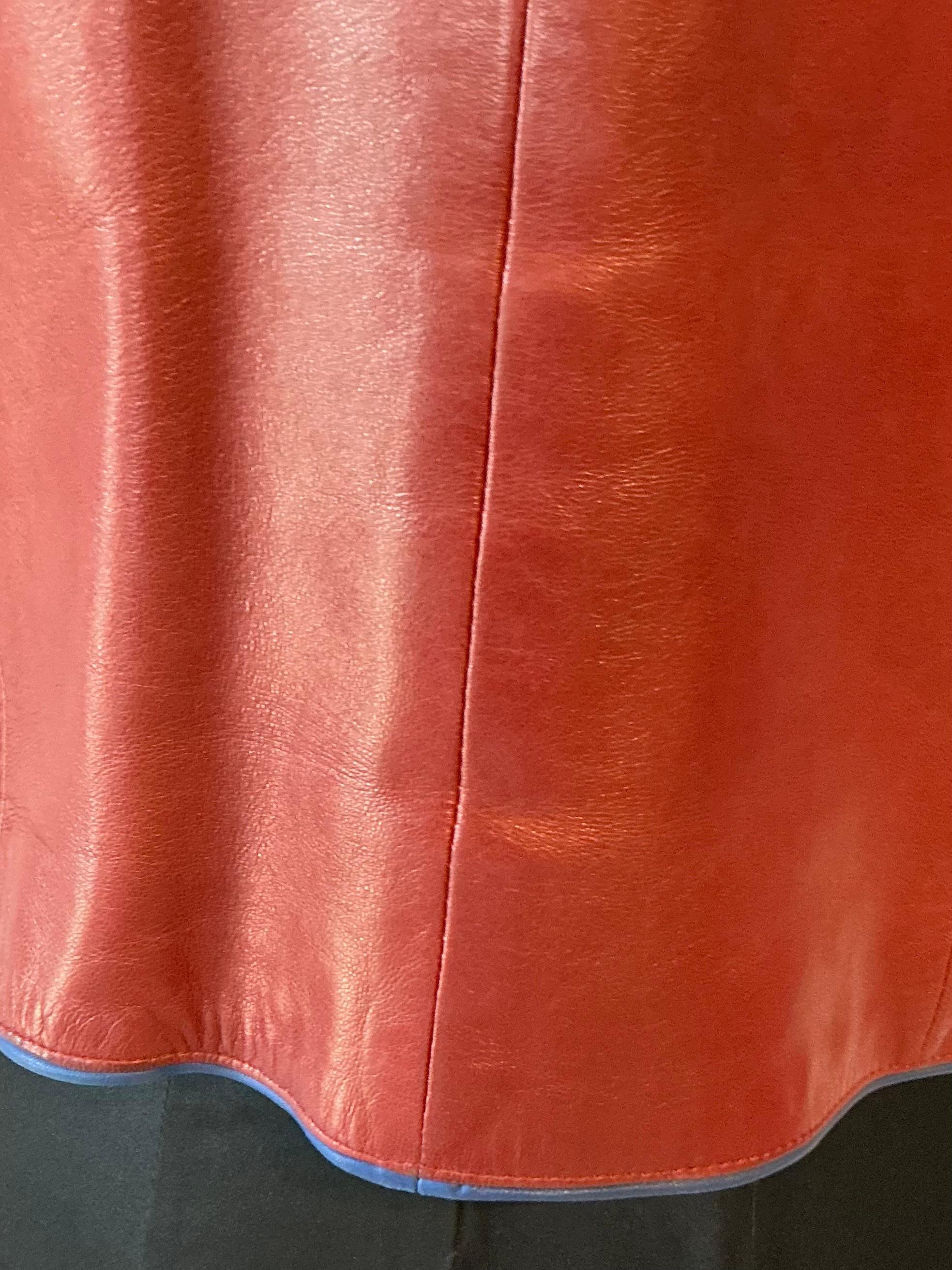 Vintage Yves Saint Laurent Rive Gauche Embellished Leather Jacket For Sale 2