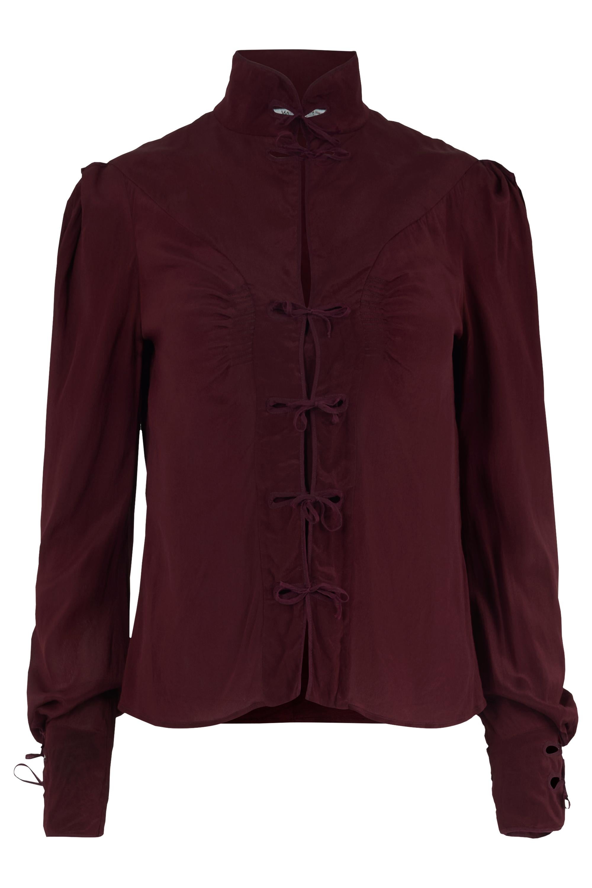 Nero F&F Vintage Yves Saint Laurent Rive Gauche A/I 04 (Look 7) - Completo di Seta in vendita