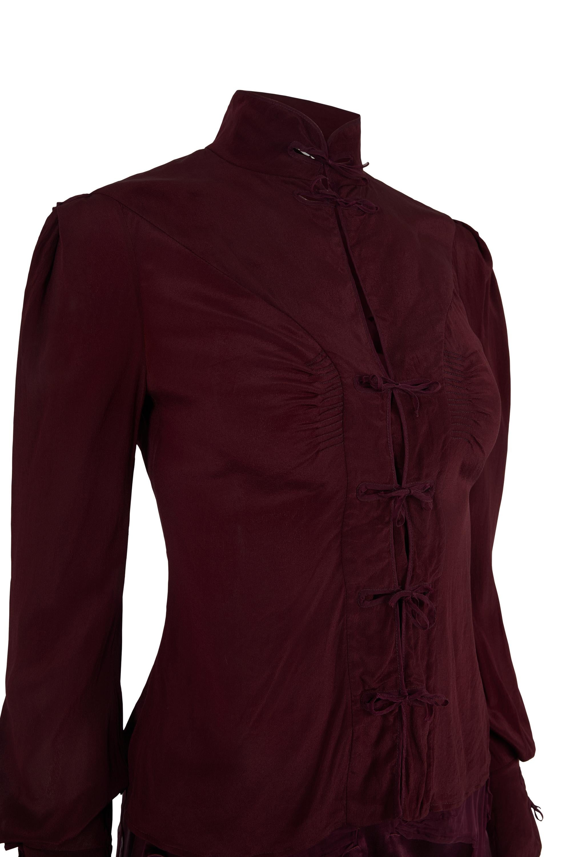 da uomo o donna F&F Vintage Yves Saint Laurent Rive Gauche A/I 04 (Look 7) - Completo di Seta in vendita