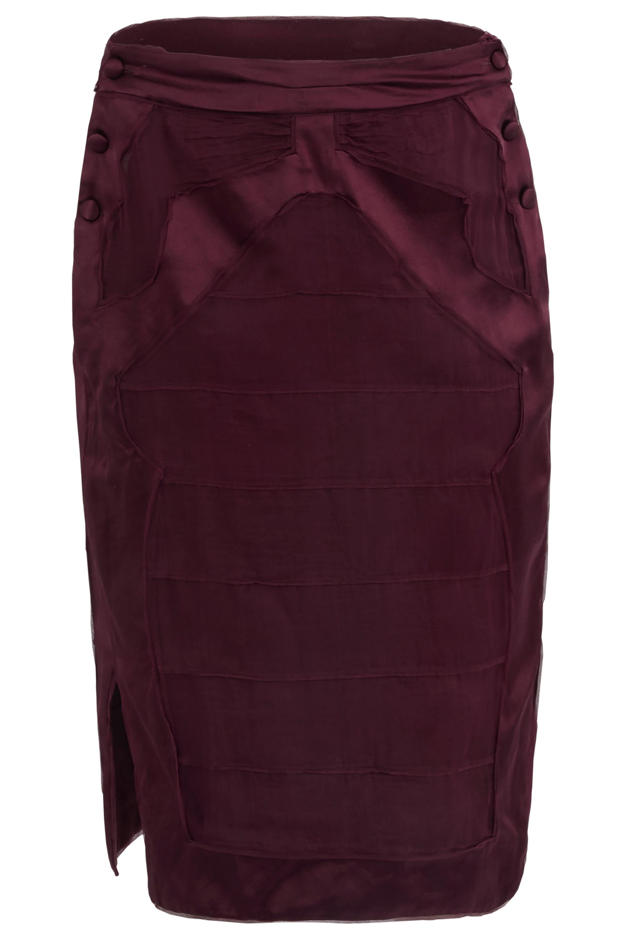 F&F Vintage Yves Saint Laurent Rive Gauche A/I 04 (Look 7) - Completo di Seta in vendita 2