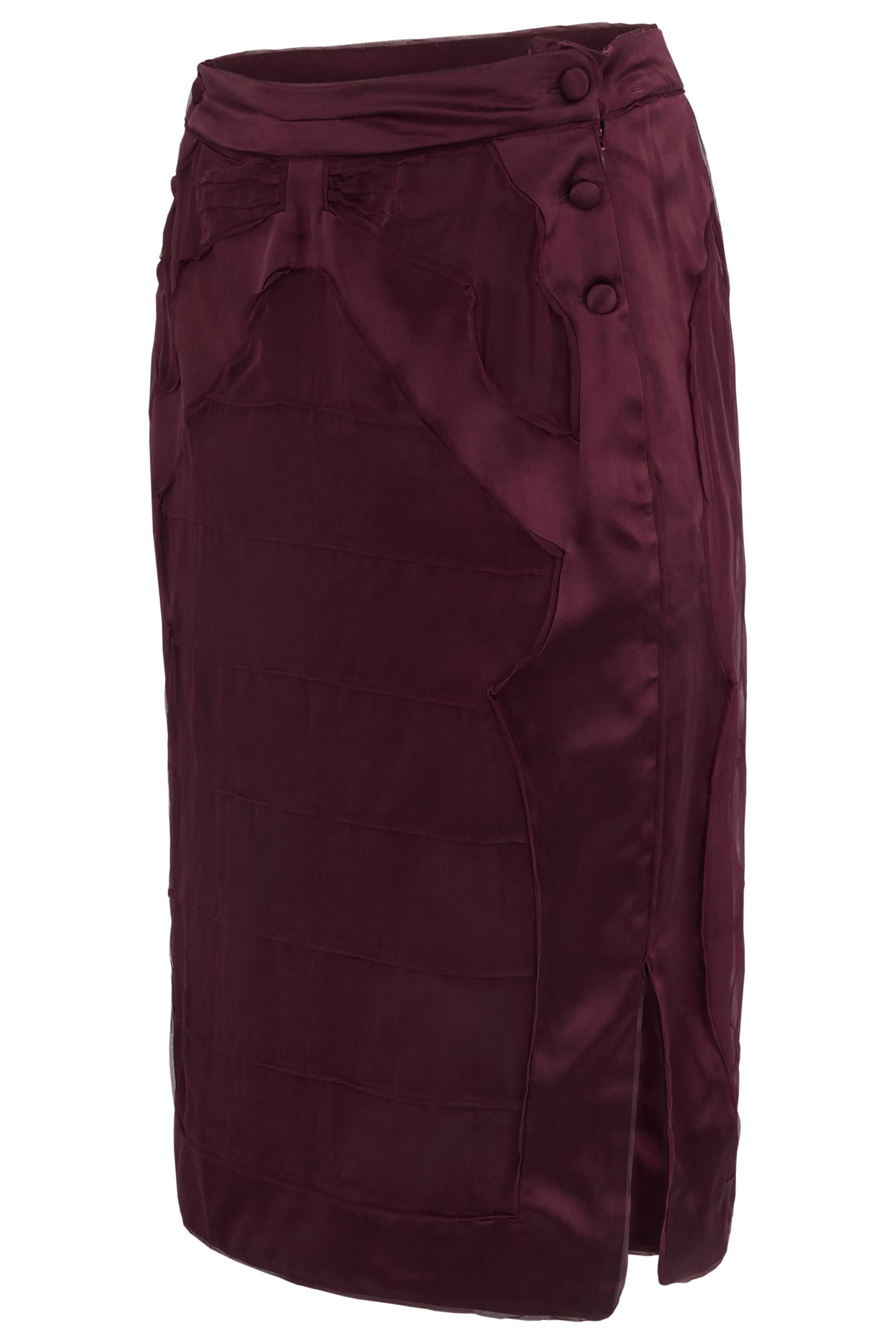 F&F Vintage Yves Saint Laurent Rive Gauche A/I 04 (Look 7) - Completo di Seta in vendita 3