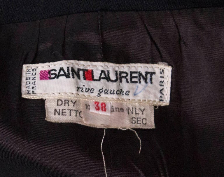 Vintage Yves Saint Laurent Rive Gauche Le Smoking Skirt For ...