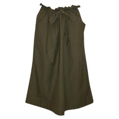 Vintage Yves Saint Laurent Rive Gauche Olivgrüner Vintage-Rock