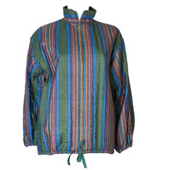 Vintage Yves Saint Laurent Rive Gauche Silk Jacket Vintage Yves Saint Laurent Rive Gauche Silk Jacket