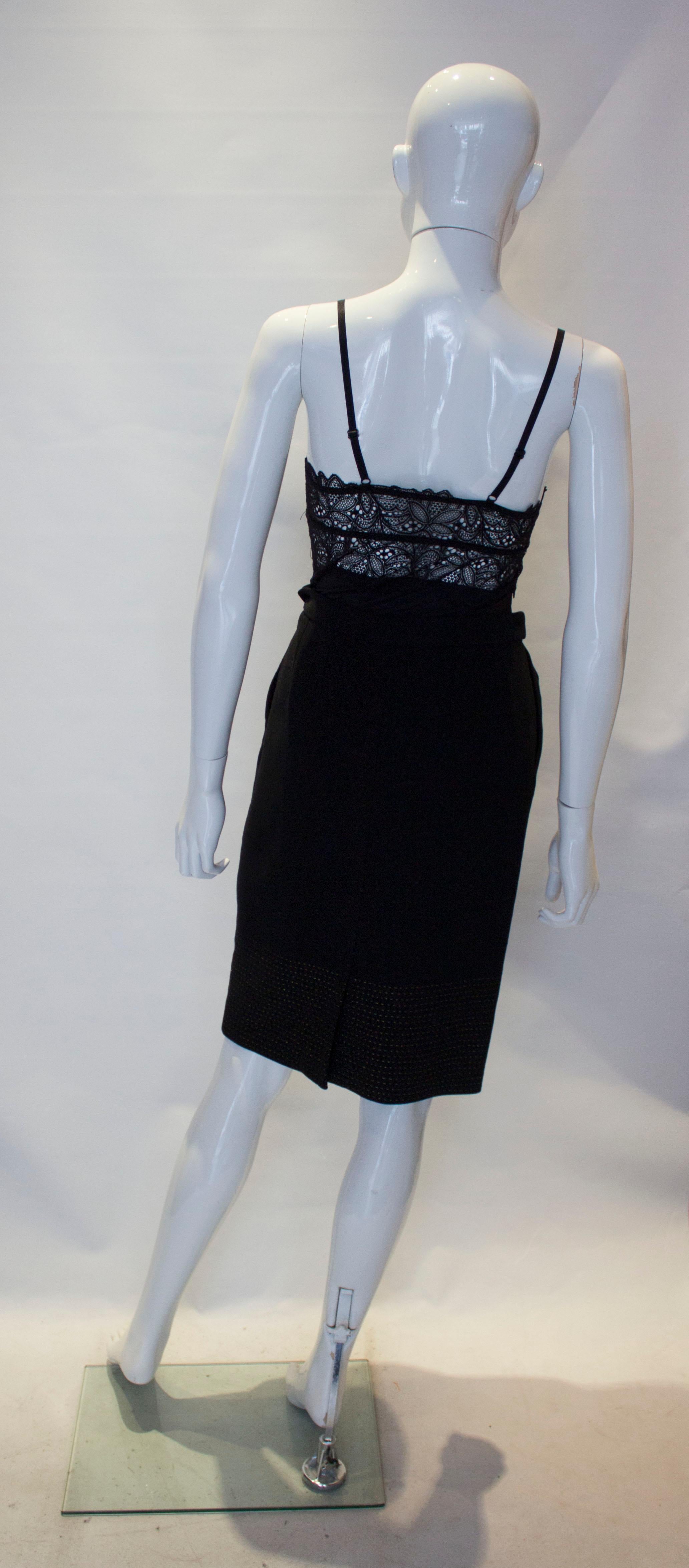  Vintage Yves Saint Laurent Rive Gauche Silk Skirt  For Sale 2