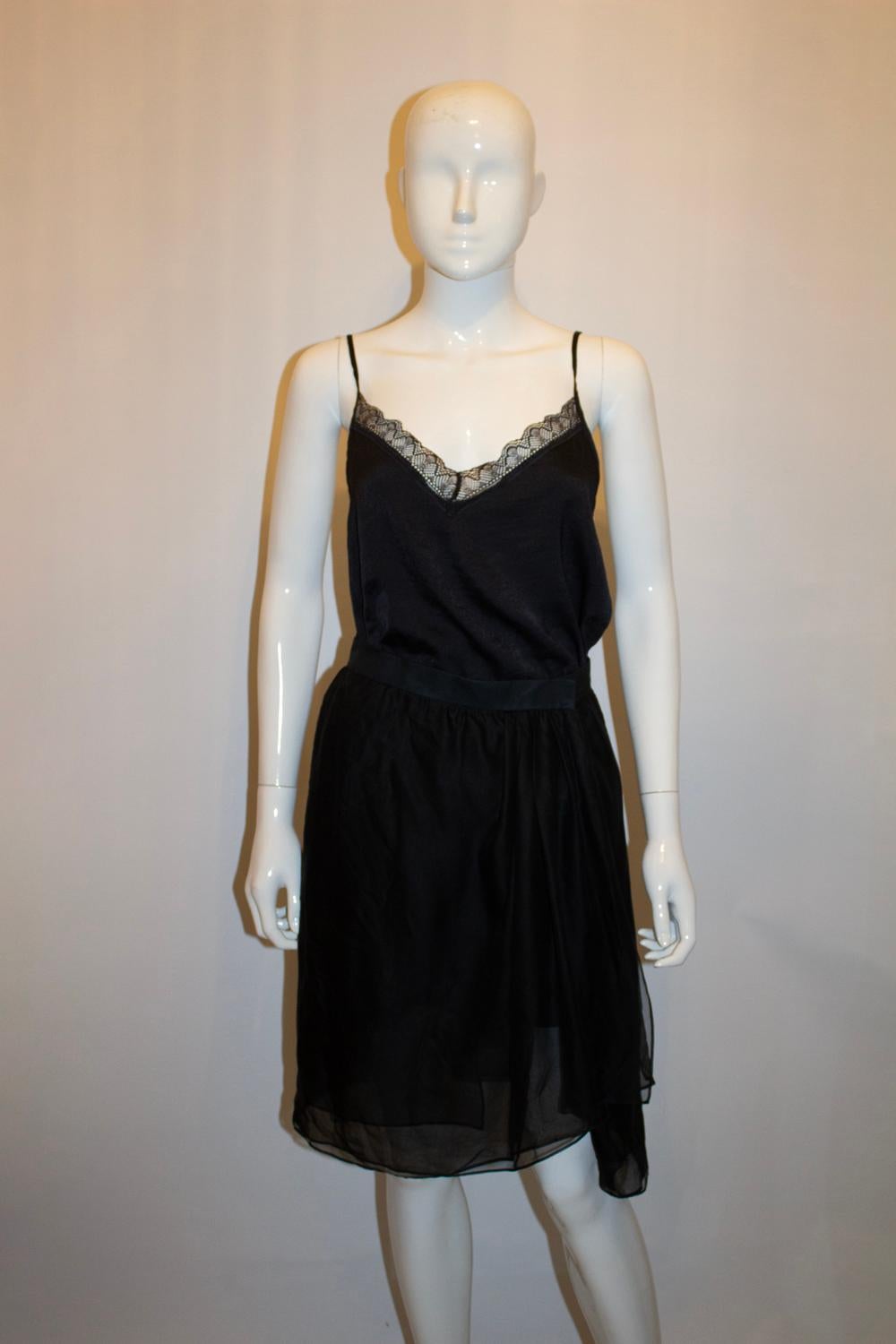 Donna Gonna a portafoglio in seta vintage di Yves Saint Laurent Rive Gauche in vendita