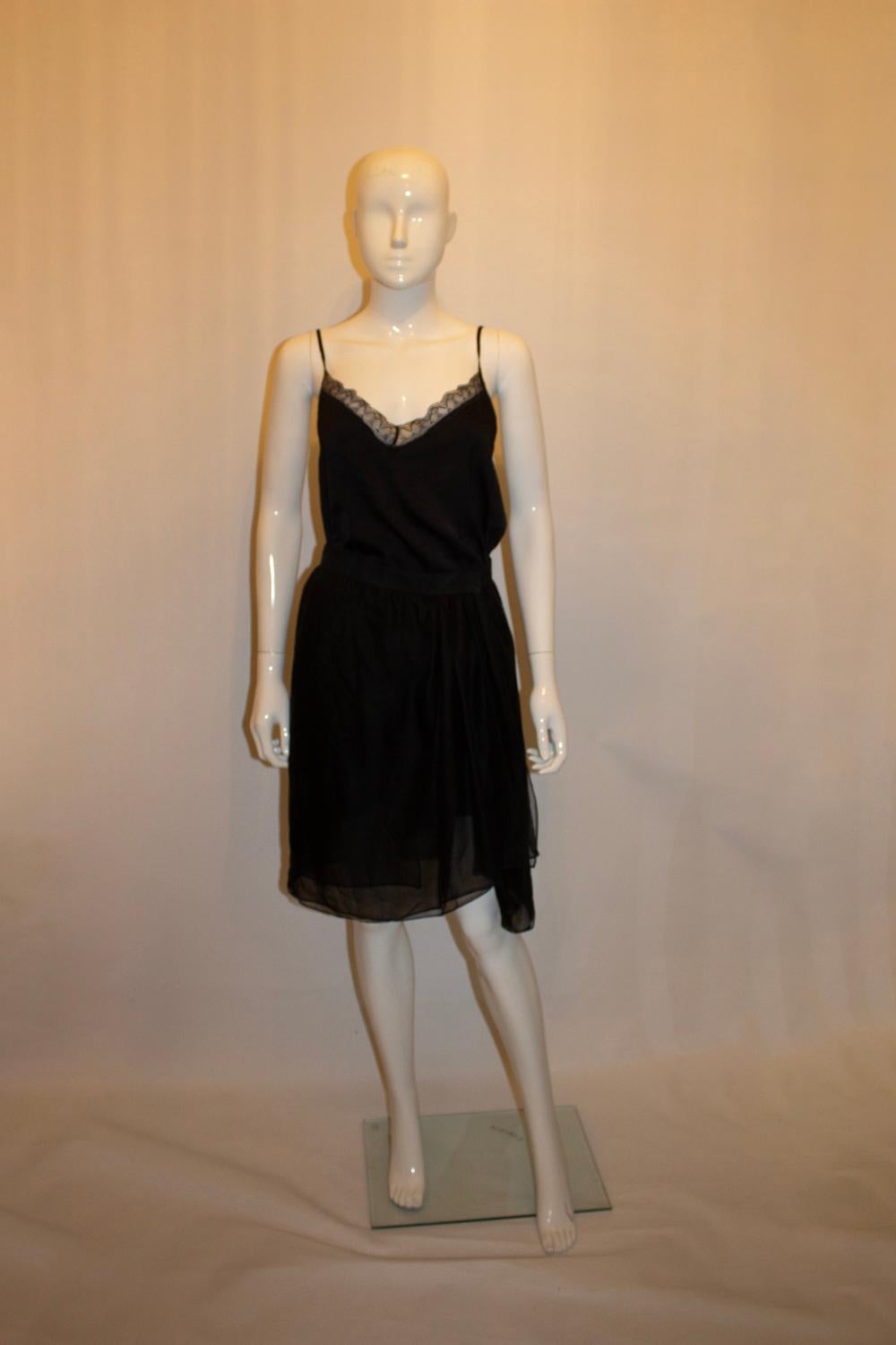 Gonna a portafoglio in seta vintage di Yves Saint Laurent Rive Gauche in vendita 1