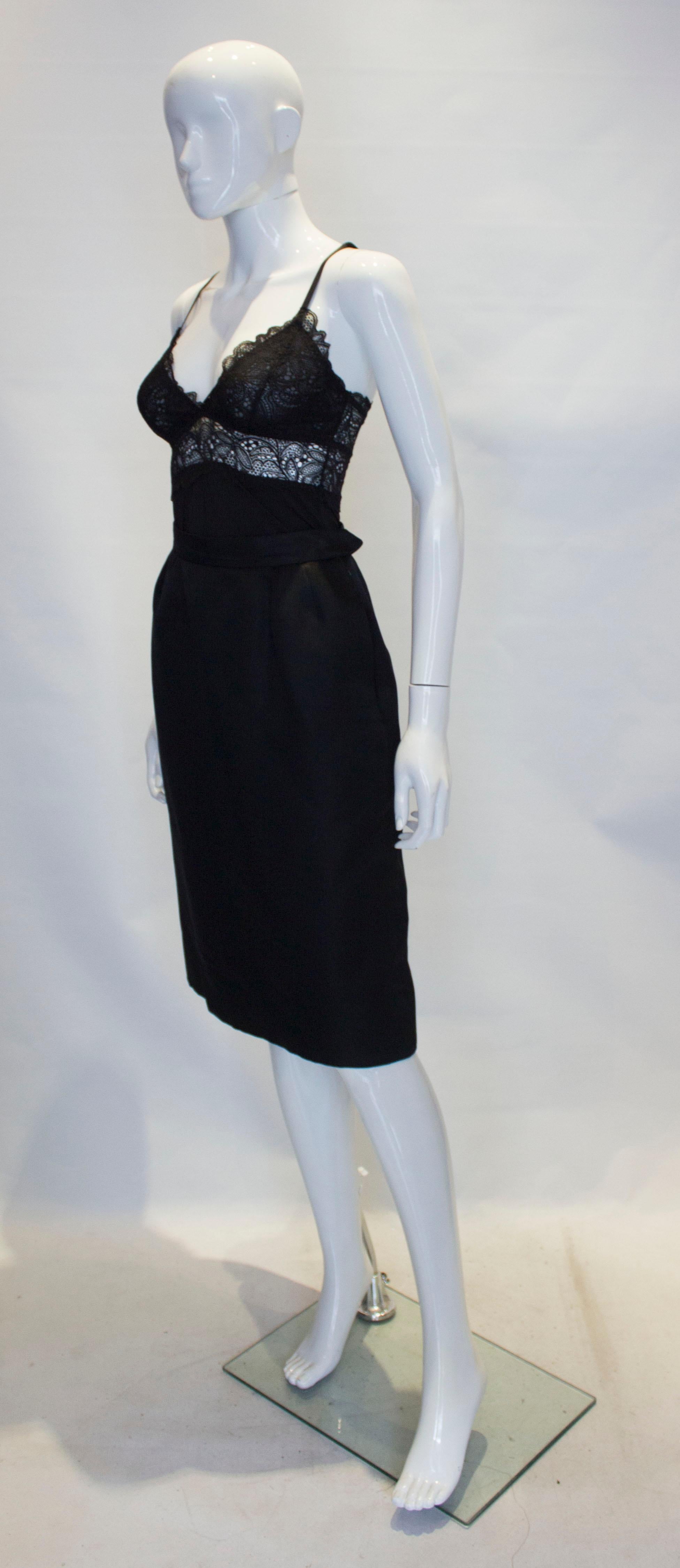 Black Vintage Yves Saint Laurent Rive Gauche Skirt