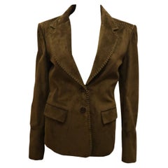Vintage  Yves Saint Laurent Rive Gauche Tailored Suede Jacket