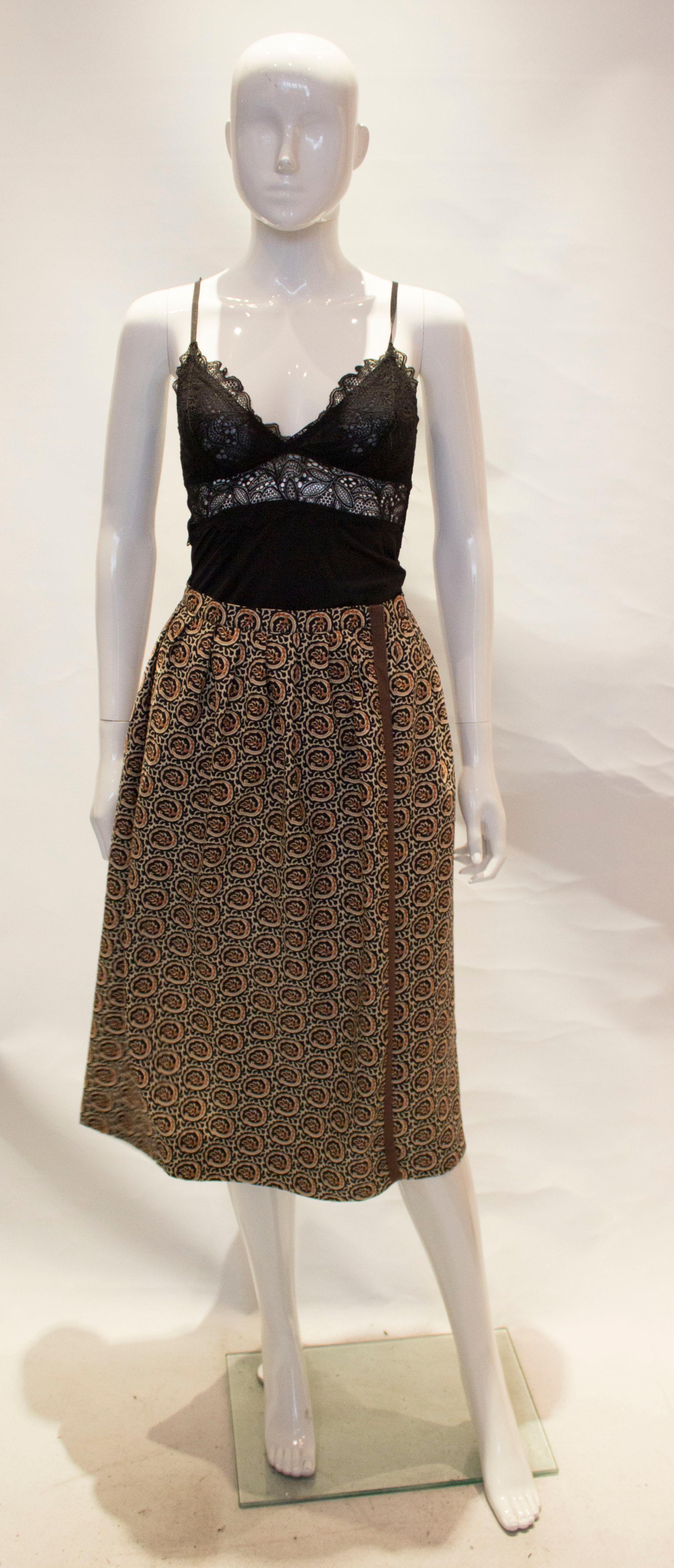 A great vintage skirt for Fall from Yves Saint Laurent., Rive Gauche line.