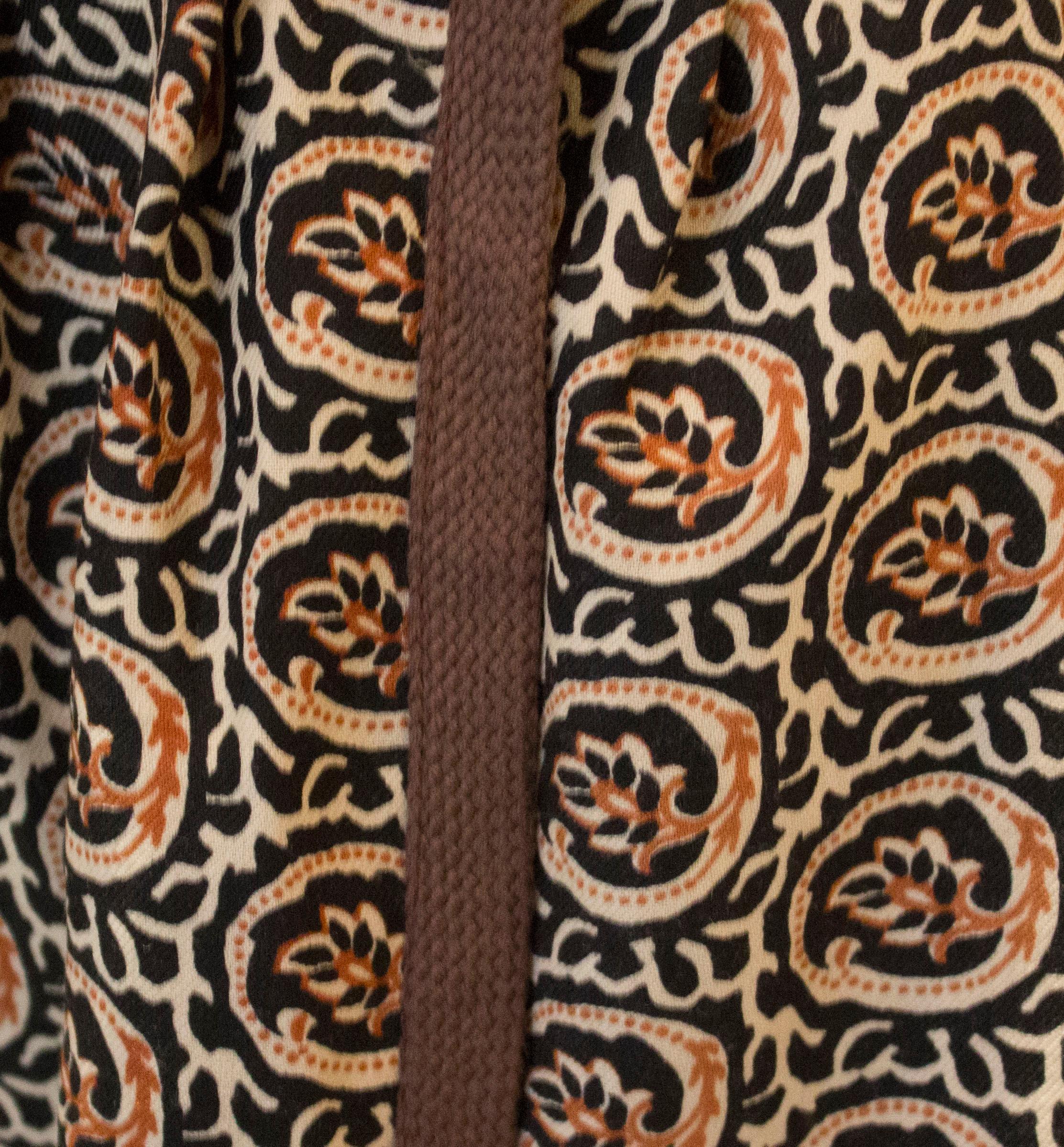 Brown Vintage Yves Saint Laurent Rive Gauche Wrap Over Skirt For Sale