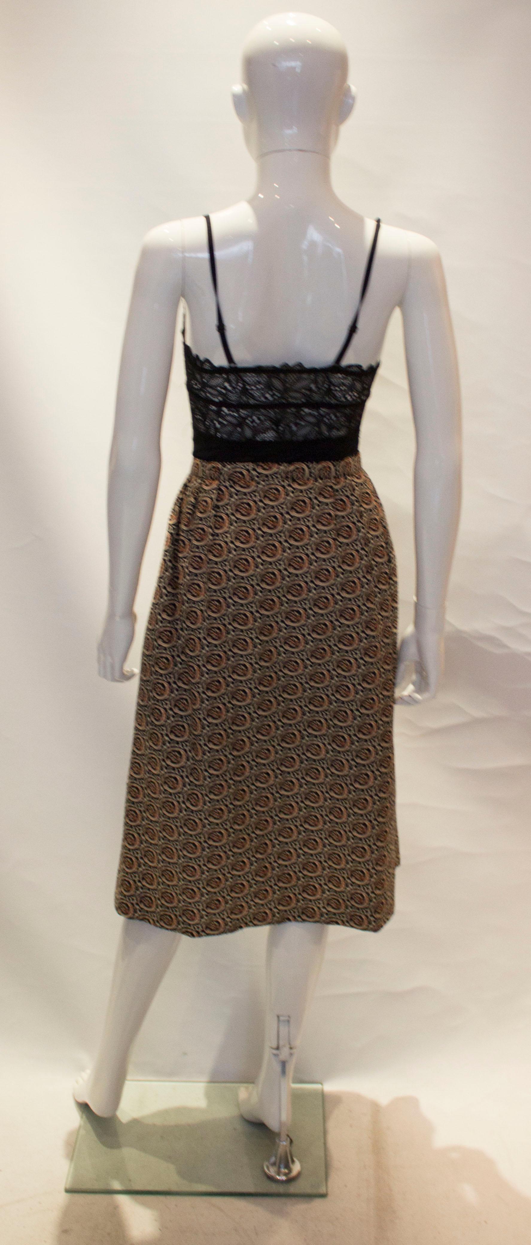 Vintage Yves Saint Laurent Rive Gauche Wrap Over Skirt For Sale 3
