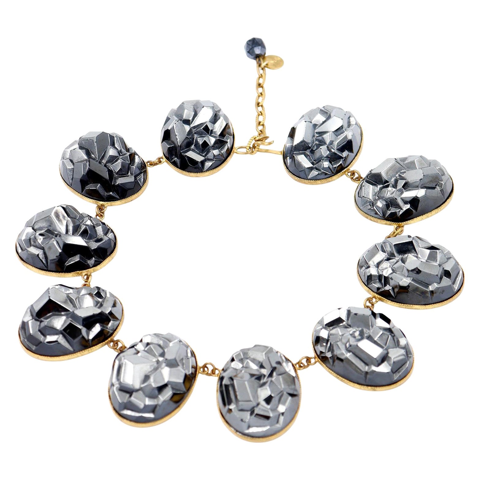 Vintage Yves Saint Laurent Robert Goossens Gold Plated Limited 1980s Necklace