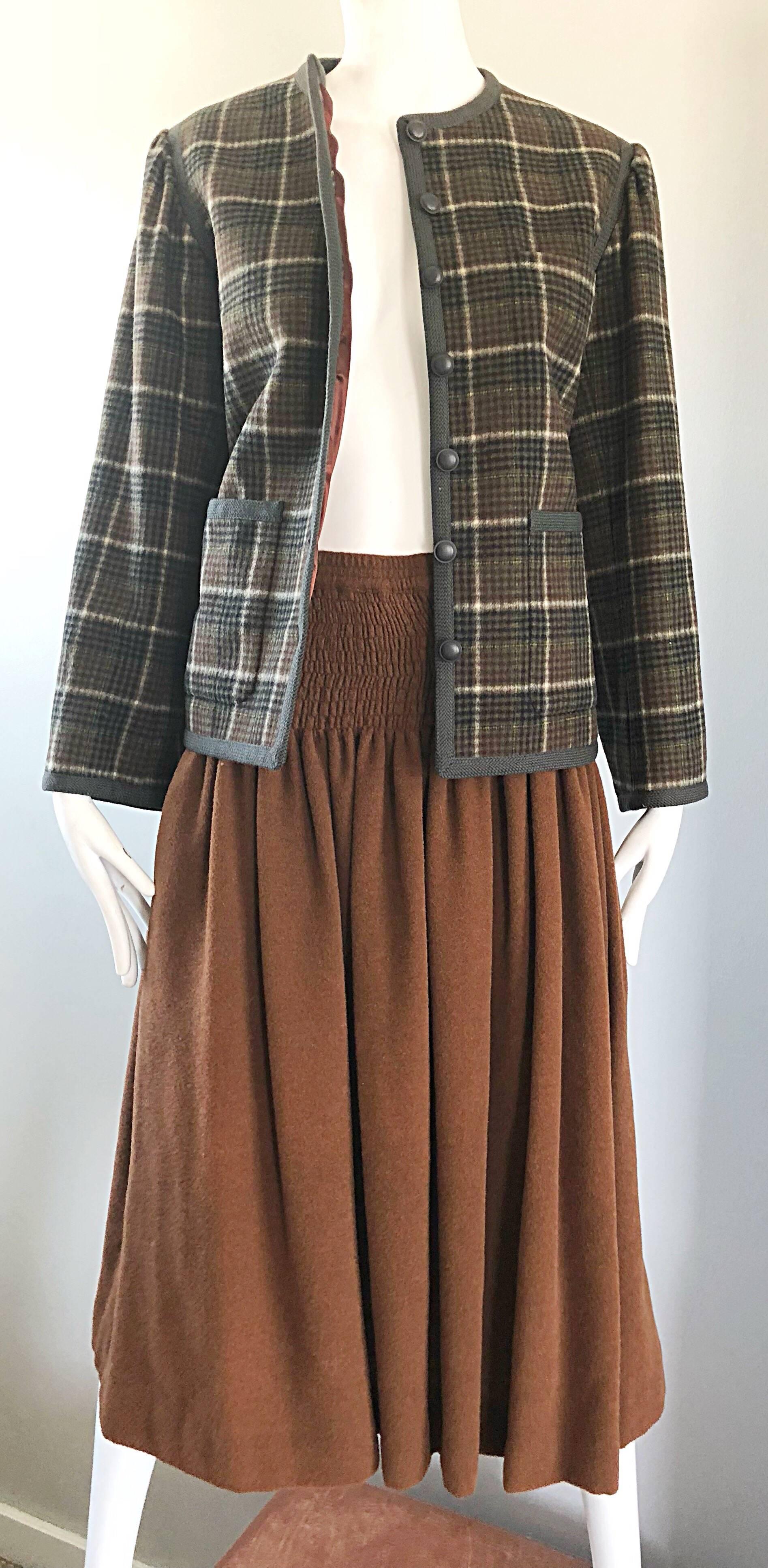 Vintage Yves Saint Laurent Russian Collection 1976 Jacket and Skirt ...