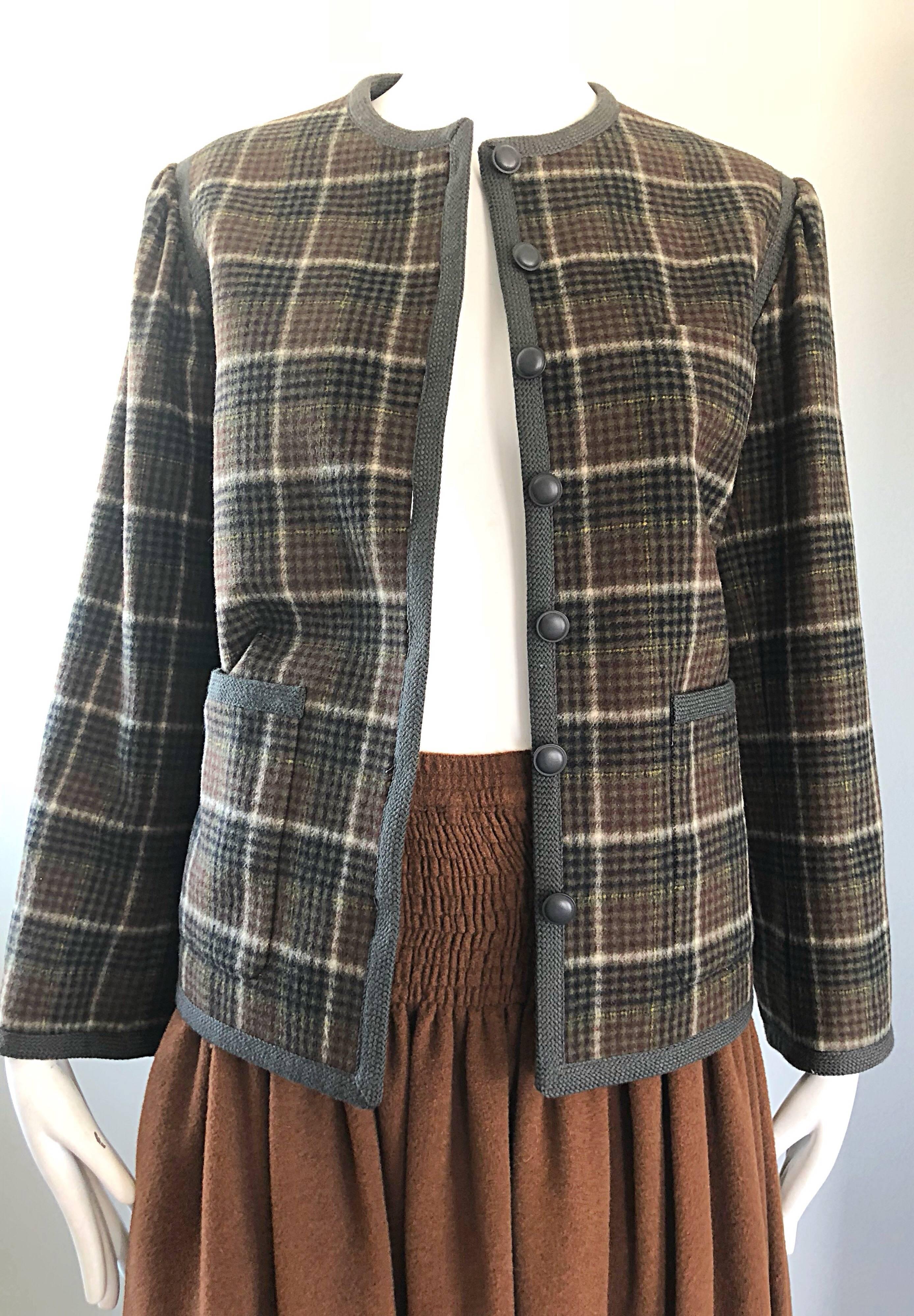 Vintage Yves Saint Laurent Russian Collection 1976 Jacket and Skirt ...