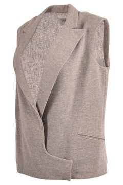 Vintage Yves Saint Laurent S/S 2008 Grey Knit Vest