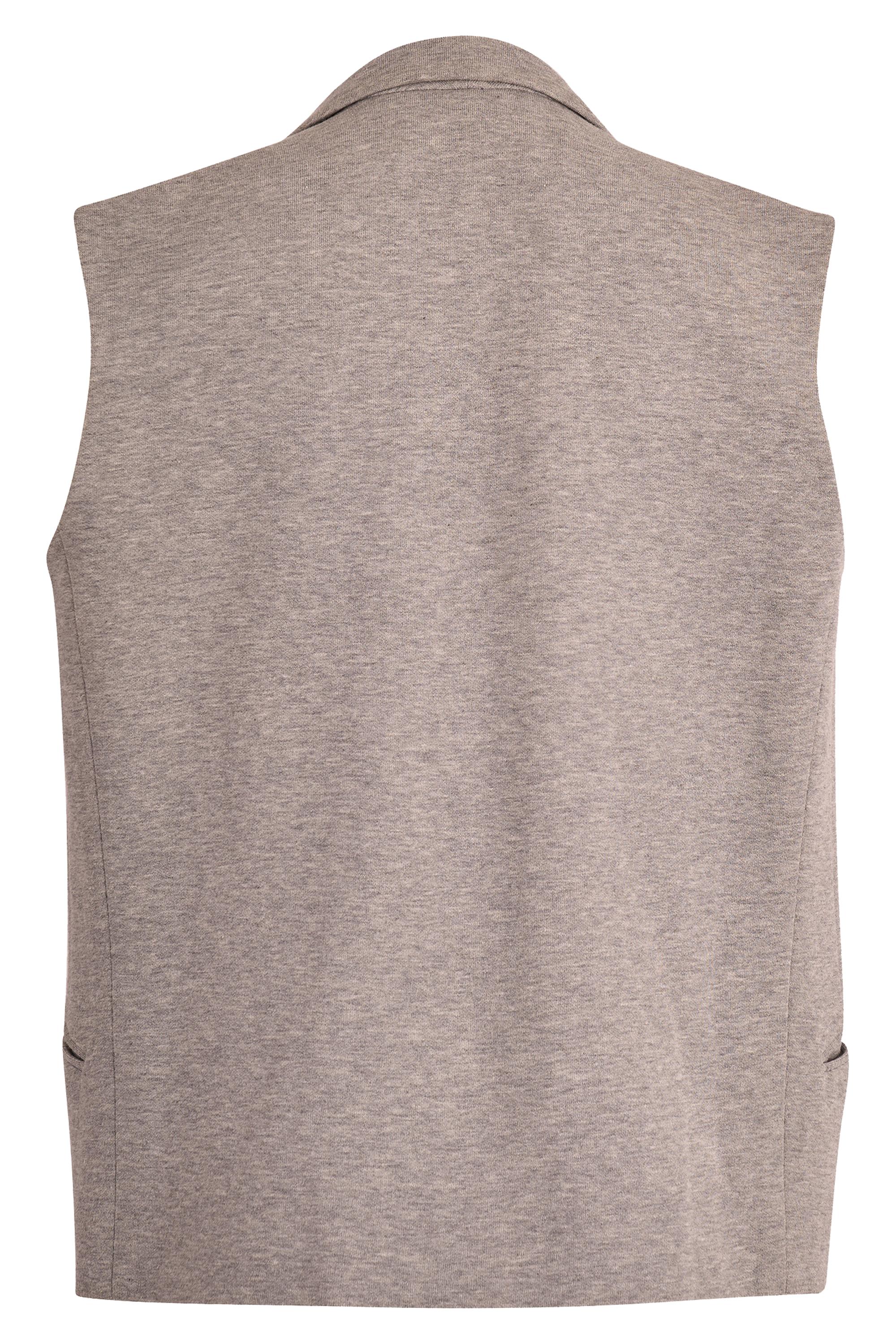 Gilet vintage in maglia grigia Yves Saint Laurent P/E 2008 in vendita 1