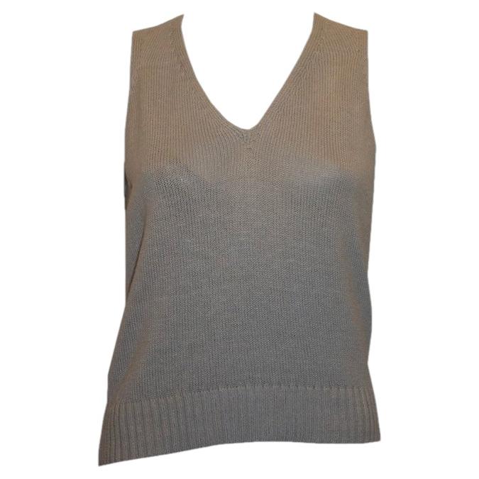Vintage Yves Saint Laurent Silk and Cotton Vest