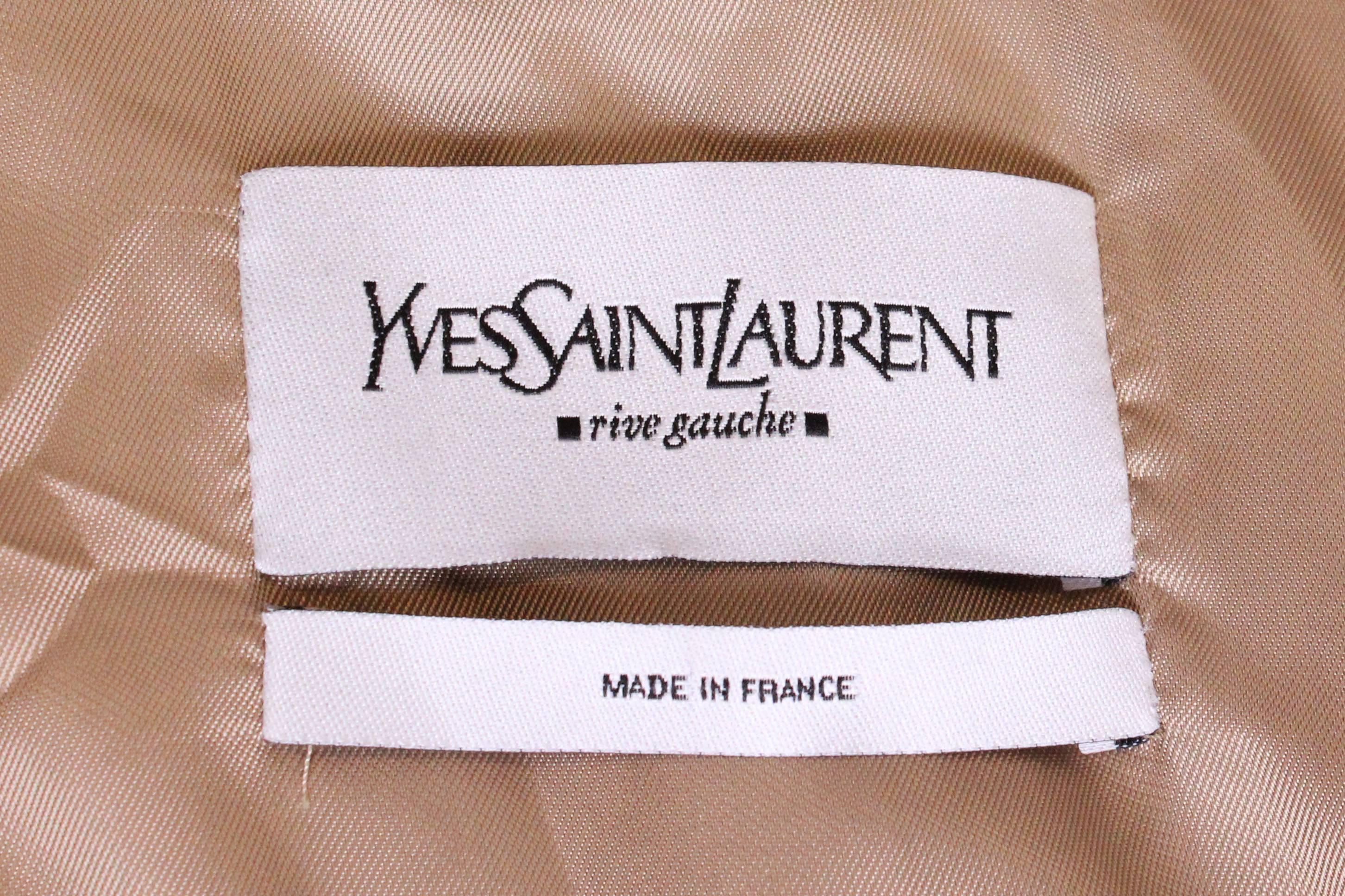 Vintage Yves Saint Laurent Silk / linen mix jacket 5