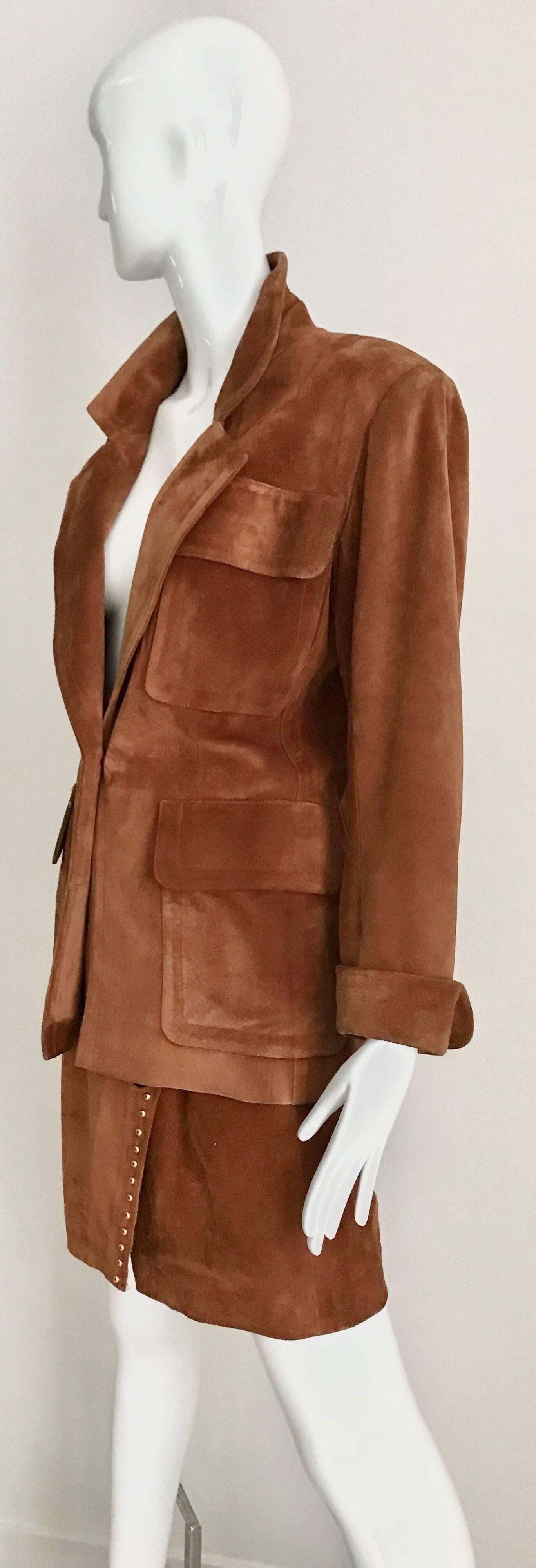 ysl suede jacket