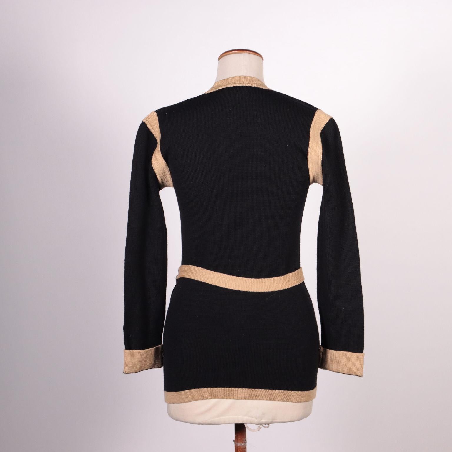 Vintage Yves Saint Laurent Sweater Wool Paris France, 1970s In Good Condition In Milano, IT