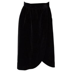  Vintage Yves Saint Laurent Velvet Skirt