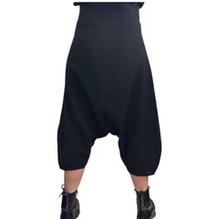 Vintage Yves Saint Laurent x Stefano Pilati '09 Wool Harem Pants Black FR 40