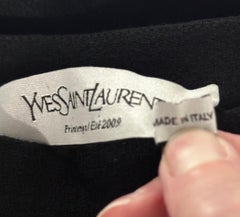 VTG Yves Saint Laurent Black Wool Harem Pants F40 US 6 Stefano Pilati Spr 09 RTW