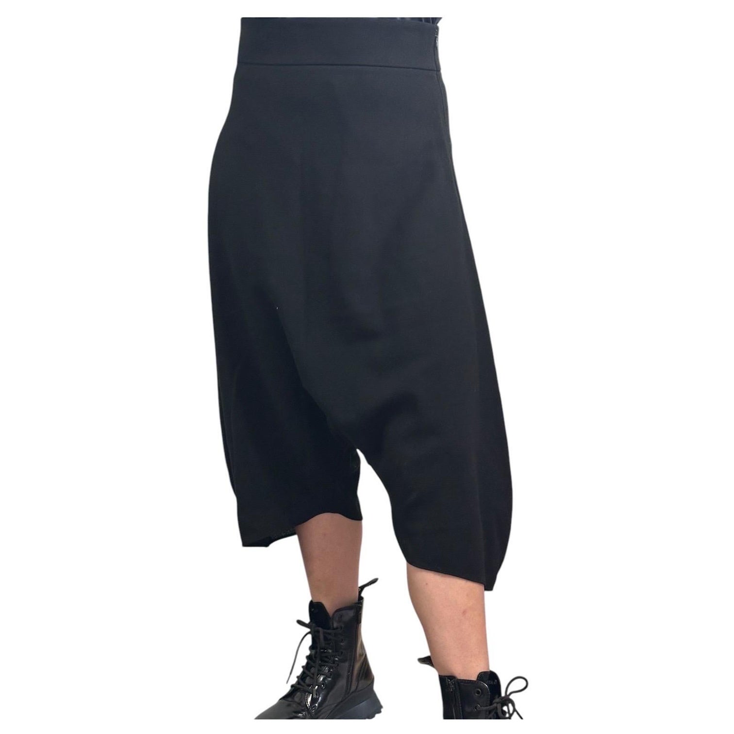 Pantalones de harén de lana Vintage Yves Saint Laurent x Stefano Pilati '09 Negro FR 40