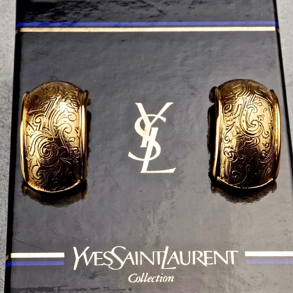 ysl hoop earrings