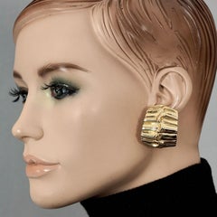Vintage YVES SAINT LAURENT Ysl Bamboo Earrings