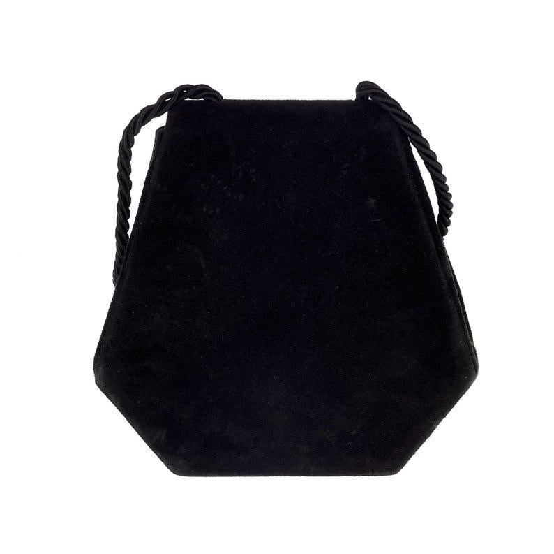 Vintage YVES SAINT LAURENT Ysl Black Tassel Suede Shoulder Bag In Good Condition In Kingersheim, Alsace