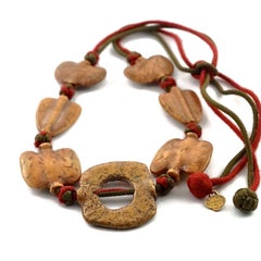 Vintage YVES SAINT LAURENT Ysl "Braque Collection" Bird Resin Necklace