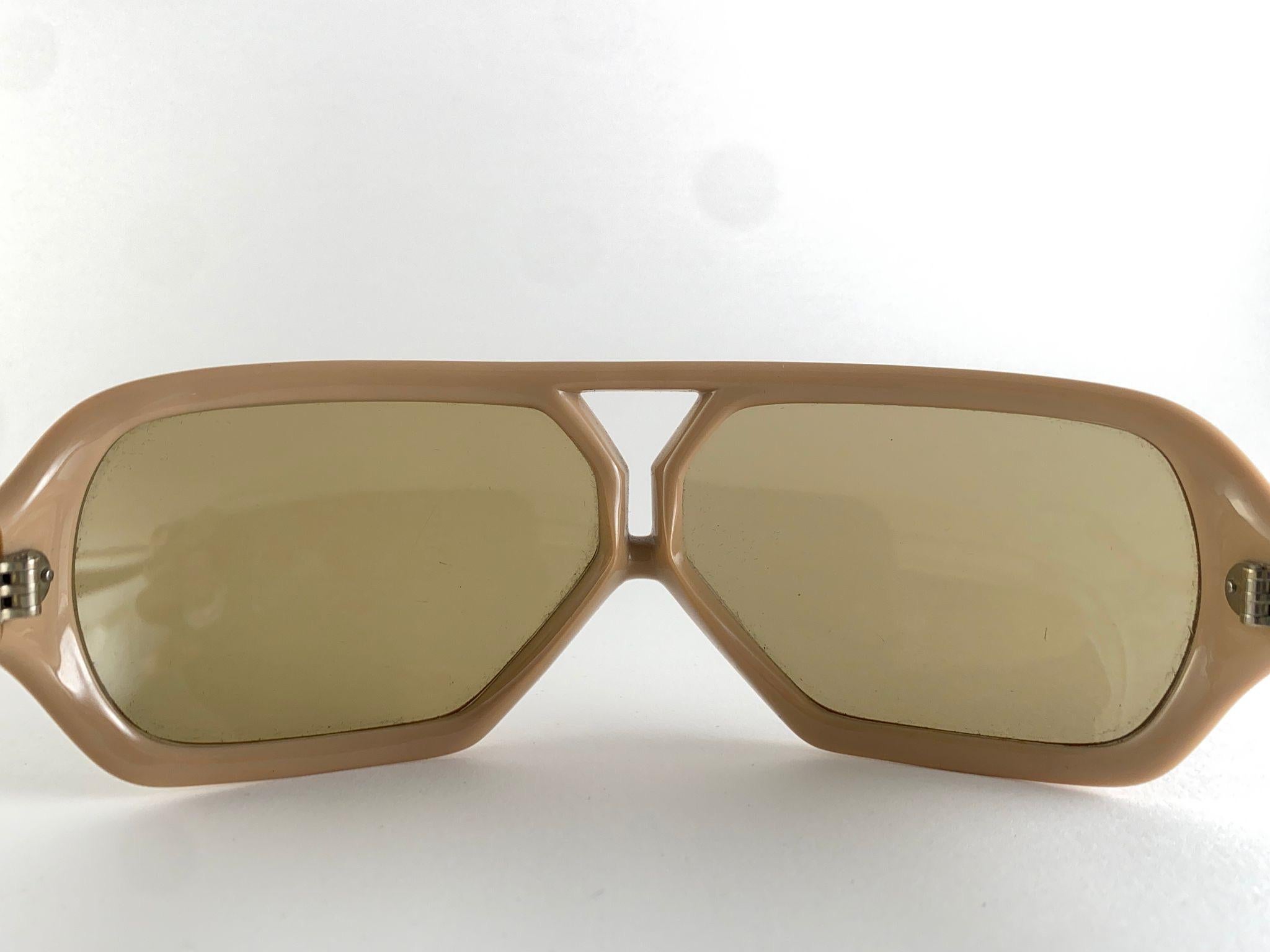 Vintage Yves Saint Laurent YSL Bug Eye 1980 France Sunglasses en venta 1
