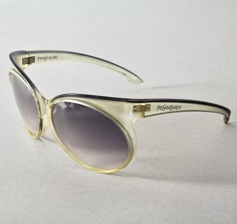 Vintage YVES SAINT LAURENT Ysl Butterfly Oversized Sunglasses at ...