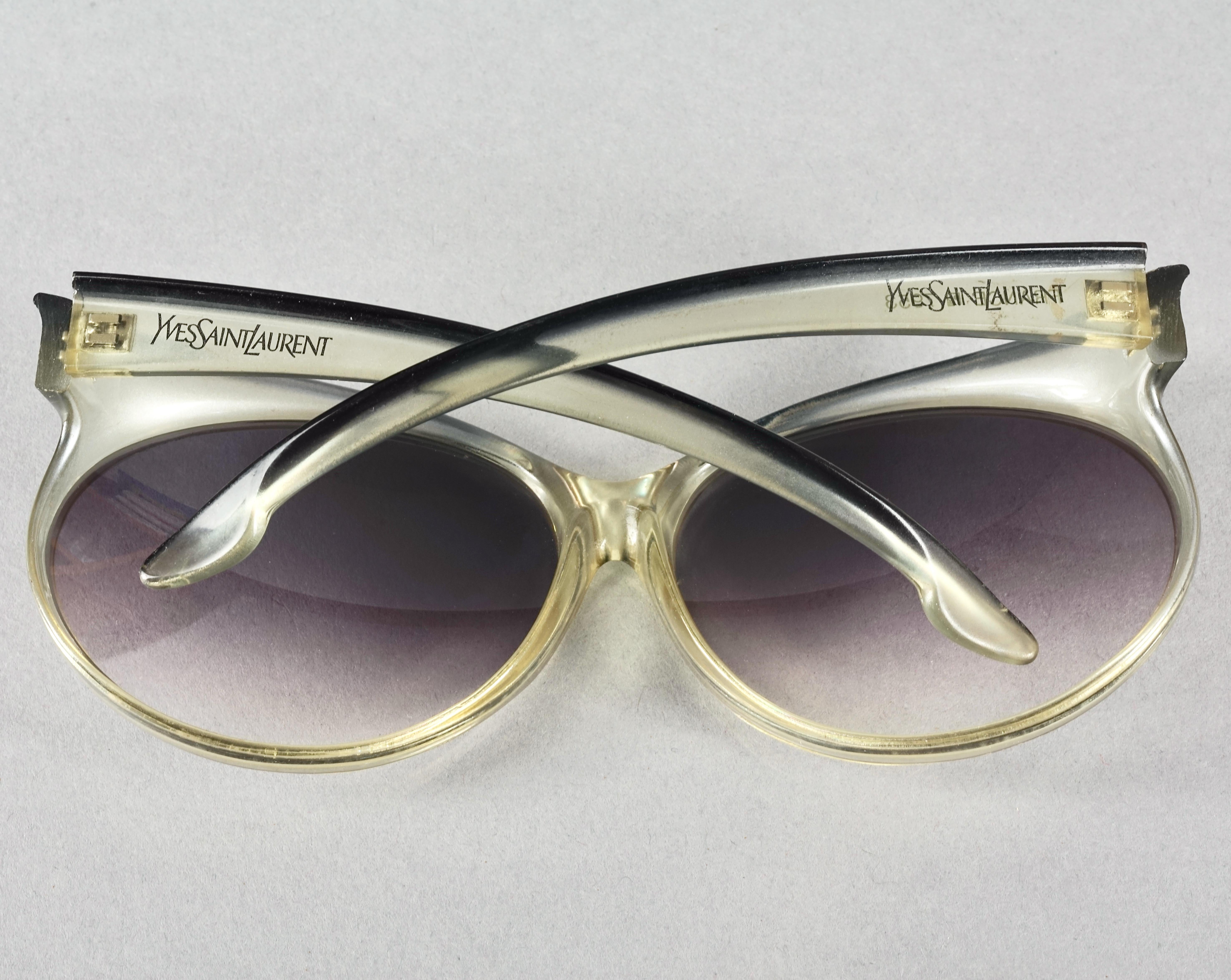 Women's Vintage YVES SAINT LAURENT Ysl Butterfly Oversized Sunglasses