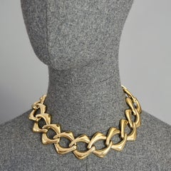 Vintage YVES SAINT LAURENT Ysl by Robert Goossens Chain Choker Necklace