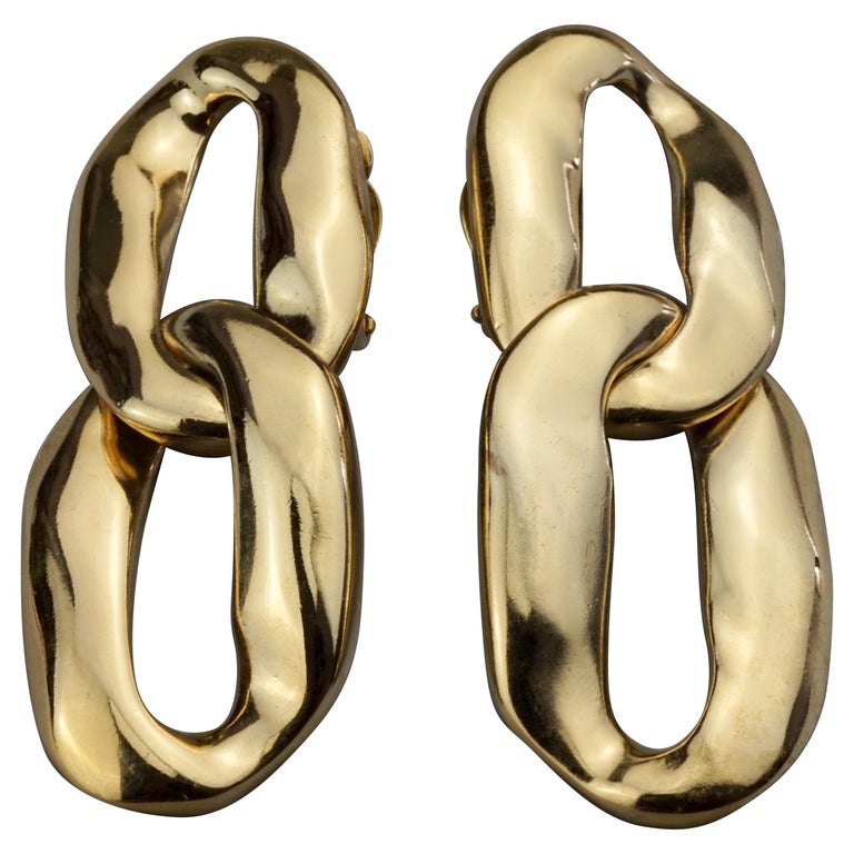Ysl chain earrings online